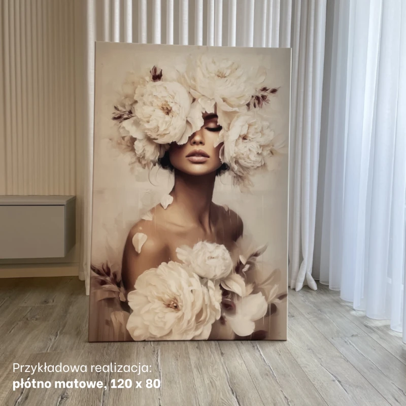 Przykładowa realizacja obrazu w płótnie matowym rozmiar 120x80 cm