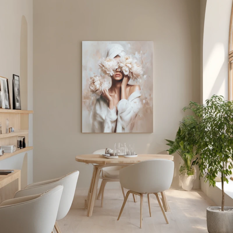 zmysłowy obraz kobiety do wnętrz beauty